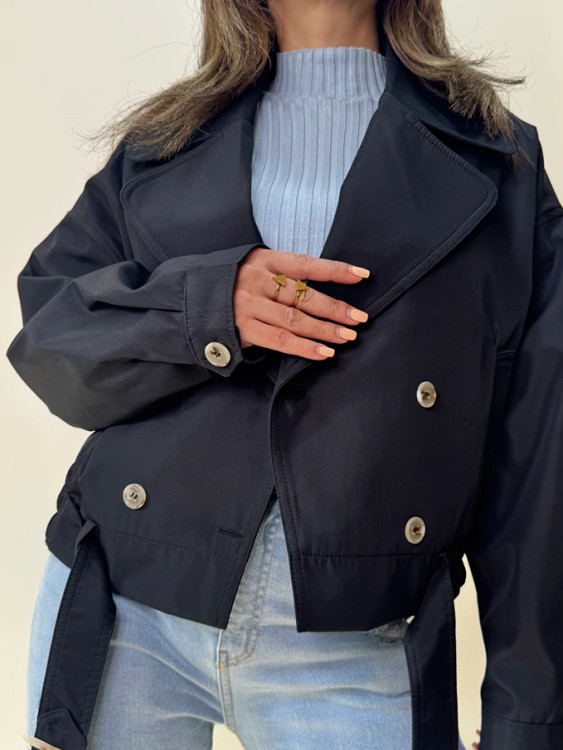 کت کراپ مشکی زنانه مجلسی و اسپرت