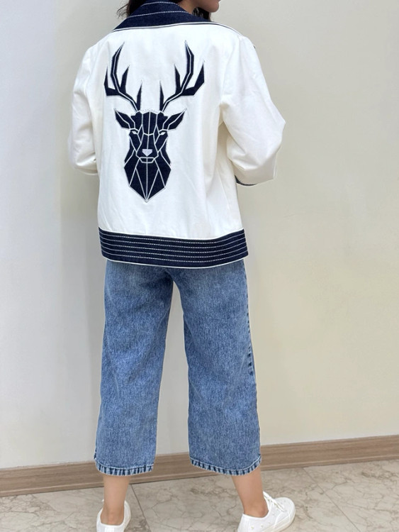 لیست قیمت کت گلدوزی شده سفید سورمه ای خاص ترند ۲۰۲۶