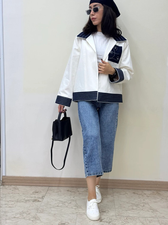 عکس از کت گلدوزی شده زنانه اسپرت شیک و خاص با خرید راحت