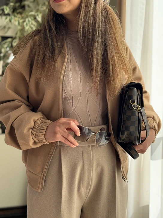 عکس بامبر کت شتری زنانه زیپ دار ارزان