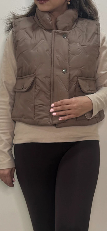 پافر کراپ کراپ زنانه اسپرت با کیفیت و اقتصادی نسکافه ای