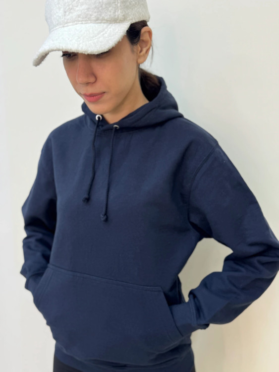 دورس سرمهای یونیسکس کلاهدار با جیب جلو