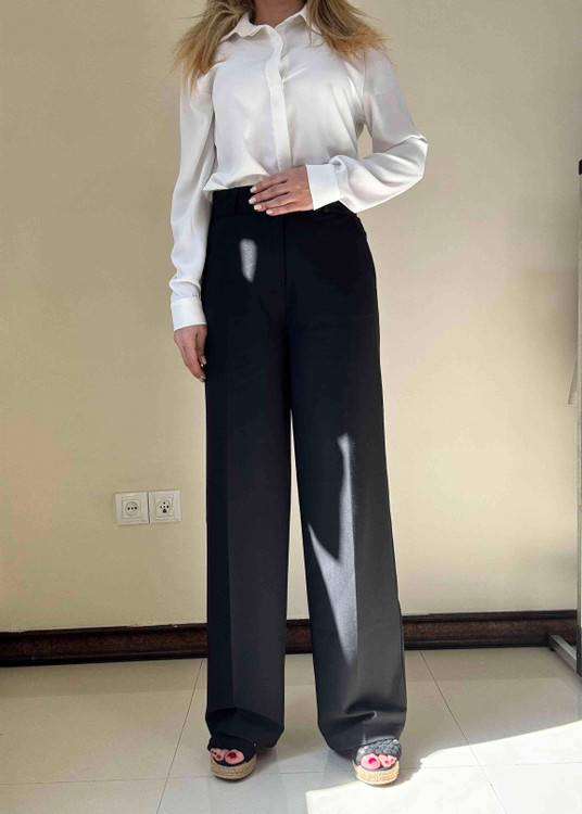 خرید شلوار مشکی زنانه راحت و شیک مناسب سرکار و مهمونی