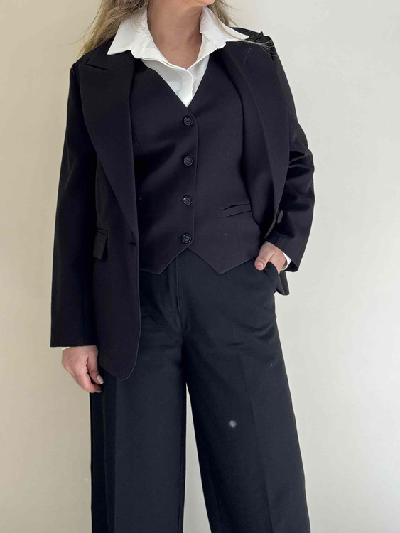 کت تک رسمی زنانه رنگ مشکی سایز ۳۶-۴۶ رسمی و کلاسیک