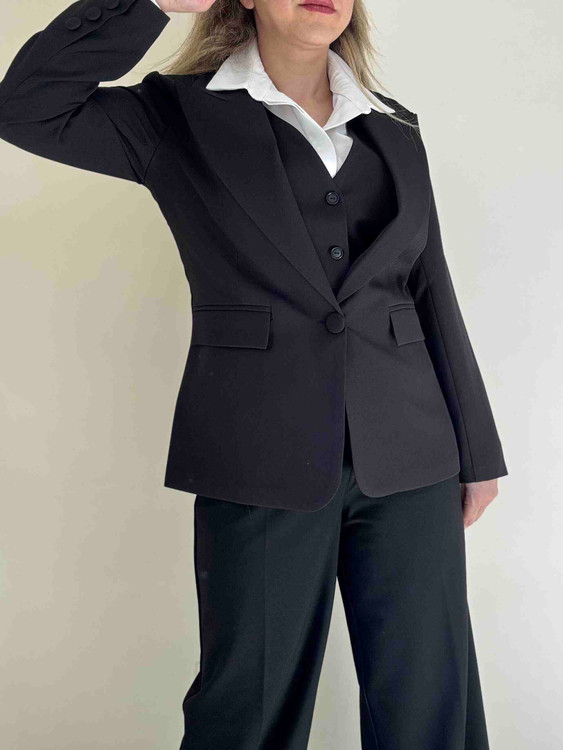 کت تک زنانه مشکی اسپرت شیک و ترند روز