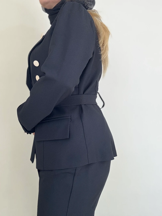 کت تک کوتاه زنانه رنگ مشکی اسپرت و رسمی