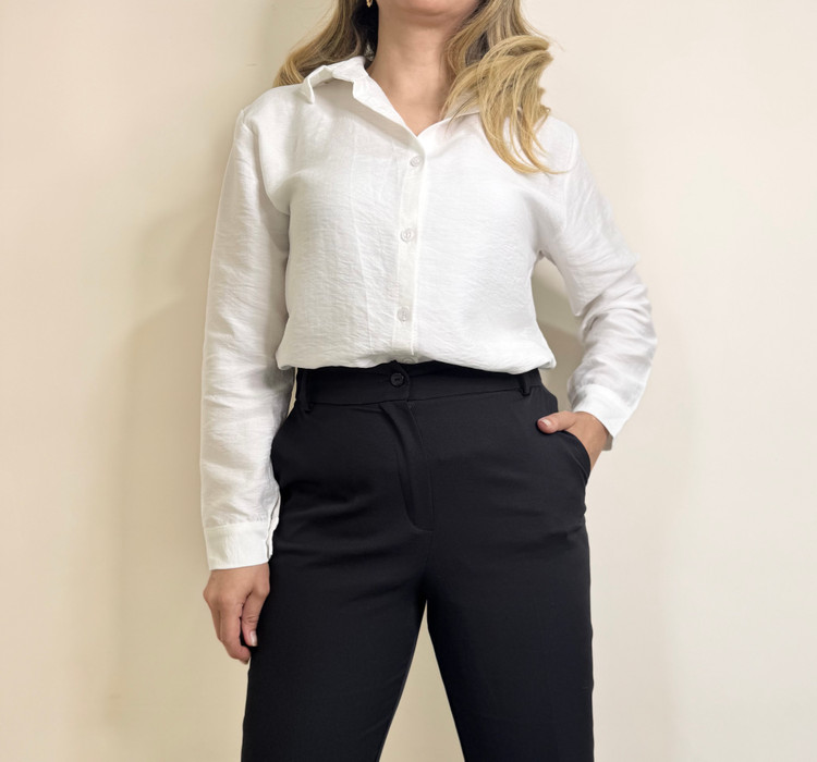 شومیز سفید زنانه مجلسی اسپرت جنس خوب