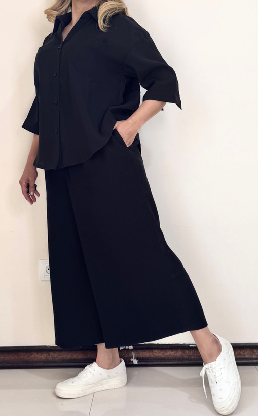 شلوار زنانه گشاد سیلک قد ۹۰ مناسب استایل تابستانی و روزمره