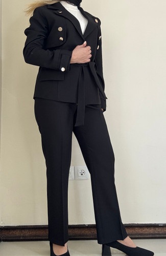 شلوار راسته زنانه مشکی